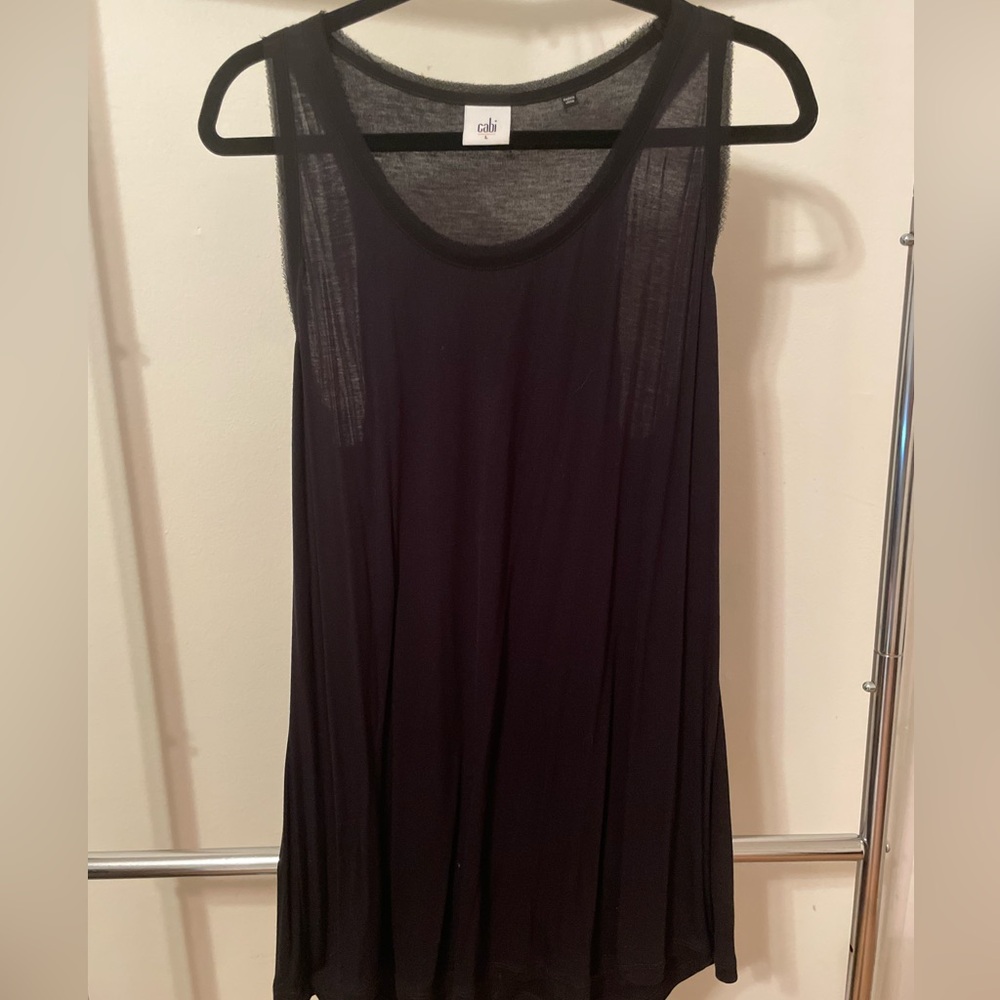 CAbi Black Sleeveless Tank Top